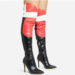 Ladies motorcross boots stiletto heels
faux leather
size 6
rrp £50