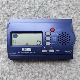 Korg MA-30 Compact Digital Pocket Metronome Music Tuner Blue Tested Working
Collection from Wolverhampton or delivery can be arranged