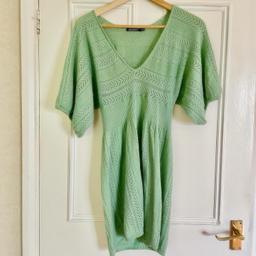 Gorgeous Sexy Atmosphere Mint Green Jumper Stretch Body Fit Dress Generous Front V Neck Short Puff Sleeve UK Size 10 -/+30.5” length shoulder to bottom 

Ask me for buy it now!
Yes to Bundle Buys!

Item is in good condition, refer to photos. Sold as seen basis! Not for fussy buyer as item is second hand. Smoke and Pet free home. 

Clearing family stash, unwanted gifts and from my shopaholic days on Multiple platforms so First Pay First Served Basis! YES to Reasonable Offers! NO reservations/returns/combined shipping/meet-ups/swaps! Confirmation of order IS NOT confirmation of sale until FULL payment is received. Using recycled packaging

Upgrade to pay extra for track and signed postage otherwise it’s sent using Royal Mail 2nd class standard delivery. Not responsible for missing parcel. No refund once item is posted! Proof of postage receipt is available on request. Scammers’ll be reported to online fraudulent agency.

#eBayFinds #preloved #prelovedfashion  #loveisland #datenight