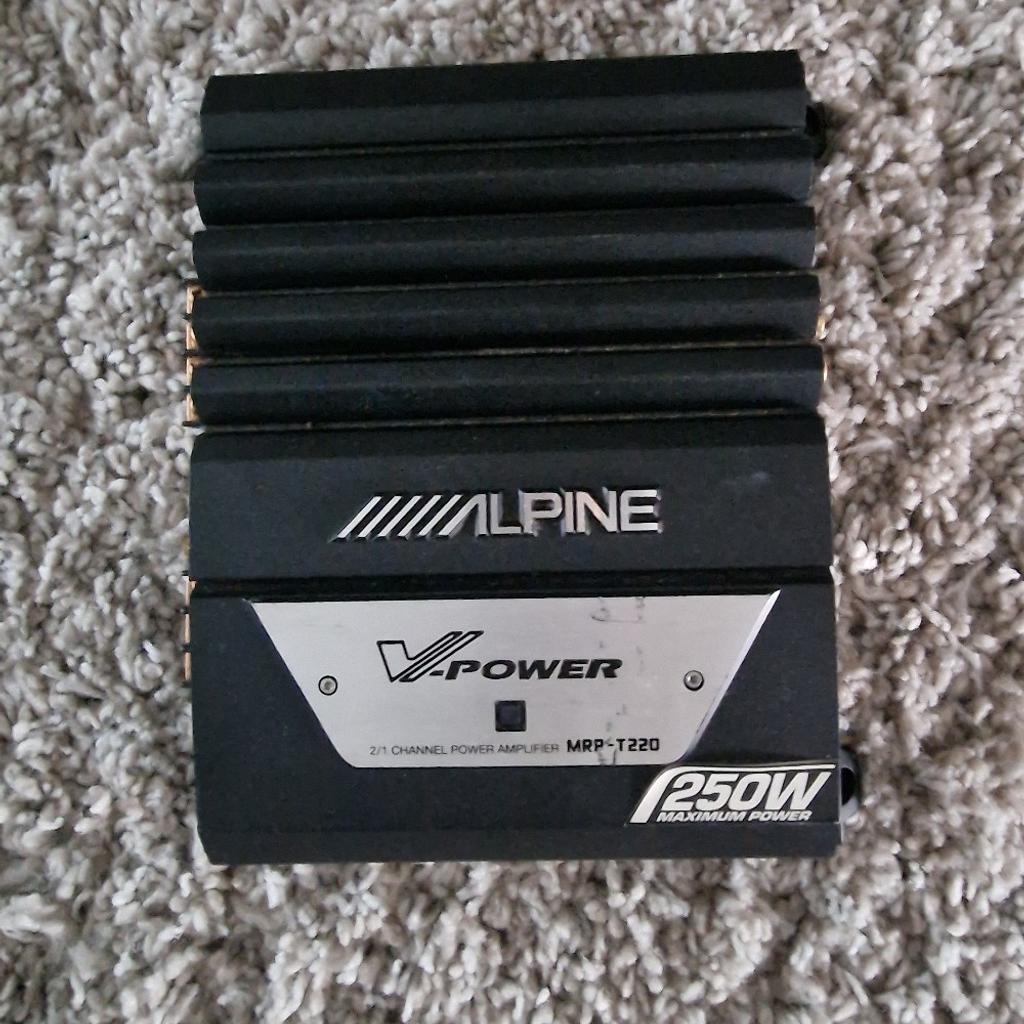 ALPINE MRP - T220 2 CHANNEL AMPLIFIER

CAN RUN SPEAKERS OR A SUB

TESTED AND FULLY WORKING

VERY POWERFUL

GOOGLE MODEL FOR FULL SPECS

GRAB A BARGAIN

PRICED TO SELL

COLLECTION FROM KINGS HEATH B14  OR CAN DELIVER LOCALLY

CALL ME ON 07966629612

CHECK MY OTHER ITEMS FOR SALE, SUBS, AMPS, STEREOS, TWEETERS, SPEAKERS - 4 INCH, 5.25 AND 6.5 INCH