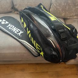 3 Yonex rackets 1 Slazenger tour edition bag that pretty much brand new that alone cost £90 £150 for the lot and a shuttle pack aswell