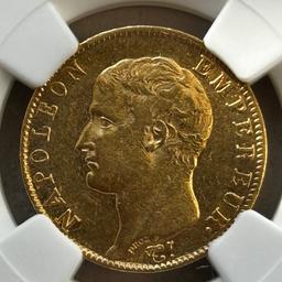 Goldmünze 20 Francs 1806 A Napoleon I NGC AU58



Privatverkauf keine Rücknahme die Fotos sind Bestandteil des Angebotes.