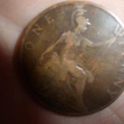 A RARE ONE PENNY COIN DATED 1900. PICK UP FROM M40 1NS OR 21ND CLASS SIGNED FOR VIA ROYAL MAIL £ 2.25