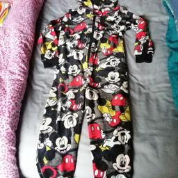 Disney Mickey mouse unisex onesie excellent condition age 5-6 daughter loved it but outgrown it now, lovely soft, material and washes great, collection only