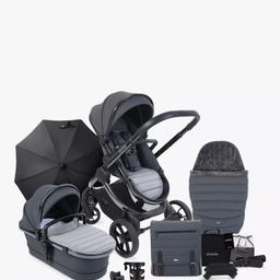 Ex display
Chassis with integrated Ride on Board
Carrycot Fabric / Seat Unit Fabric
Carrycot / Seat Unit frame
Canopy
Mattress Liner
Basket
Raincover
Height Elevators
Car Seat Adaptors
Bumper Bar
Peach “Pip-Zip” carry bag
Matching Rucksack Bag
Matching Footmuff & Liner
The Screen
Peach Clamp
Cup Holder
Parasol