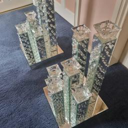 lovely candle holders in a mirrored finish holds 6 candles