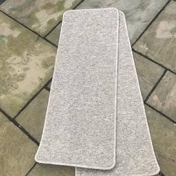 Brand new beige fleck narrow carpet runners with wool edging and hard backing x 2
4x1ft6 (122x46cm) each
Great for motorhomes/caravans or boats