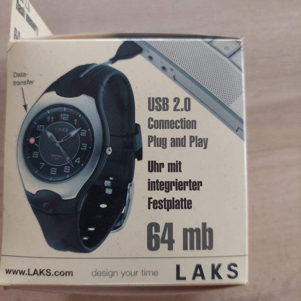LAKS Uhr watch memory carbon 64MB