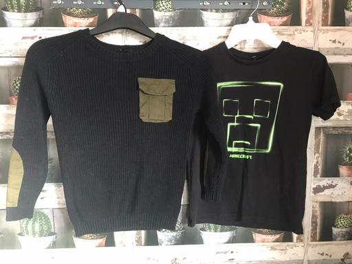 Buy & Sell Northumberland East Hartford - Northumberland - Photos for BOYS JUMPER & T-SHIRT-MINECRAFT- 7-8 YEARS