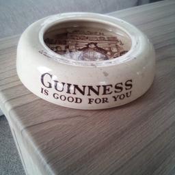 vintage Guiness ashtray. collectors item.no cracks or chips.