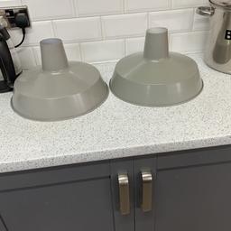 Two metal lampshades excellent condition. Collection from cleveleys