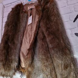 STUNNING FAUX FUR COAT BY H&JONES RRP £70
NEW WITH TAGS