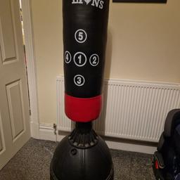 free standing weighted punchbag
some signs of wear but doesn't effect use.
collection from Rishton.