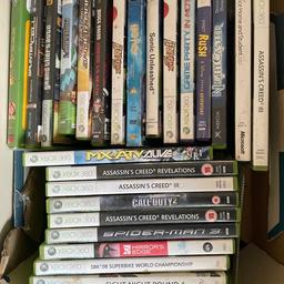 A bunch of Games for sale that are no longer being used. Many old retro games going back to the Original Xbox, up until the newer Xbox 360 games. Pick what one(s) you want and I will send more photos of it and then give me an offer. COLLECTION ONLY! Barnet, London!
