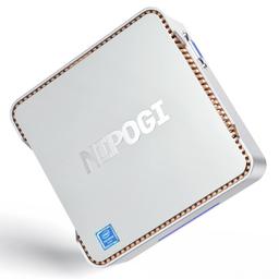 NiPoGi GK3 Plus Mini PC 1024 GB (1 TB) M.2 SSD, Intel Alder Lake-N95(bis zu 3,40 GHz), 16 GB DDR4 Mini Computer, unterstützt 2,5" SATA SSD, 2xHMDI+VGA 4K Triple Display für Schule/zu Hause/Büro