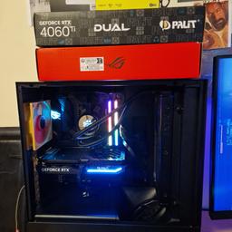 New build, around 4 months of use, most of the boxes included

Collection Only
Can be tested

Spec's :

Ryzen 7 5800X3D
RTX 4060 ti 8GB palit
16GB RAM DDR4 3600 MHz
1tb ssd
Am4 Asus b 550-f II motherboard
Nzxt elite case
NZXT KRAKEN 280mm AIO water cooling
NZXT RGB controller
750W corsair power supply