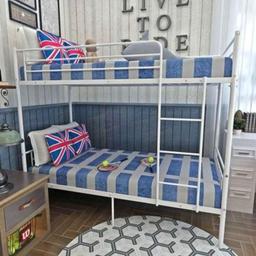Double Bed Kids Bunk Beds 3FT Single Bed Children Metal Bed Frame With Stairs (White)

Flat pack boxed Assembly required

See pictures for more details

Local delivery can be arranged with extra cost depending on your post