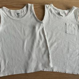 2 Tanktops/Unterhemden (1x Zara, 1x H&M) in Gr. 98;