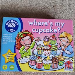 Cupcake game by Orchard toys
Excellent condition but box is not perfect 
No instruction leaflet but I've looked and it's available to see online or download 
Collection from Conisbrough or may be able to deliver local