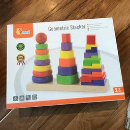 Excellent wooden stacker for ages 2 and over 
Like new only used a couple of times