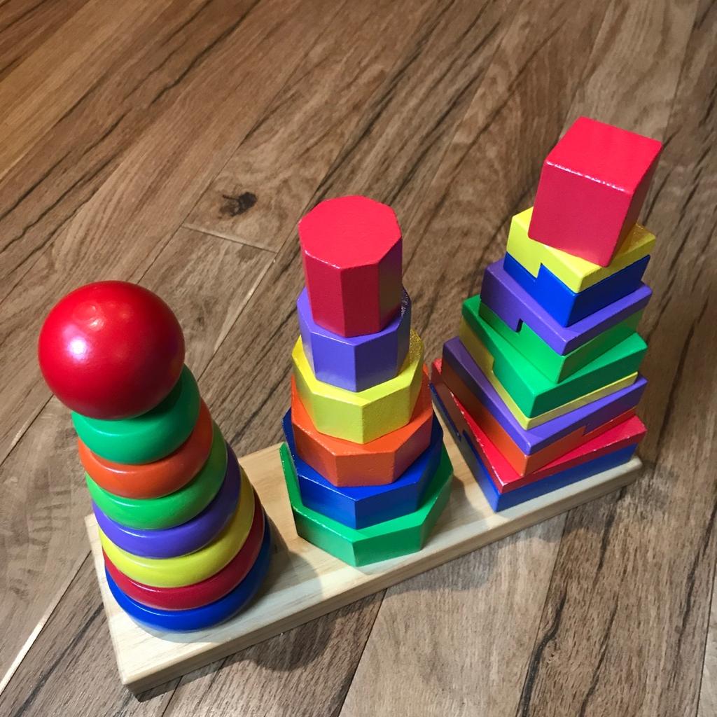 Excellent wooden stacker for ages 2 and over
Like new only used a couple of times