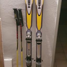 Gebrauchte Ski (Länge 1,50m) + Zubehör (siehe Fotos) an Selbstabholer zu verkaufen