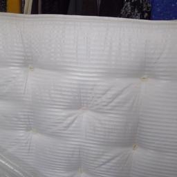 The dreams double bed mattress orchard 1000 individual pocket spring tufted for extra support deep layers of filling quality belgian soft touch demask cover had crafted uk very nice item very 
clean as being used in spare room with mattress topper for protection
cash on collection