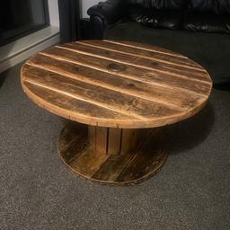 Beautiful handmade rustic wooden table. Used but clean and well looked after. 95cm wide 51.5cm high
Only selling due to redecorating and won’t go with new decor.

Collection only please as this won’t fit in my car.