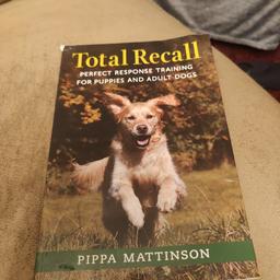 total recall dog training book
Pippa mattinson
paper back 248 pages