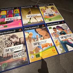 6 Singstar Playstation2 Spiele
Gebraucht
Einzelne Spiele auf Anfrage

Privatverkauf - keine Garantie - keine Rücknahme/Umtausch