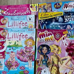 3 Prinzessinn Lillifee, 1 Winx, 1 Eiskönigin, 1 Mia and Me für alle 2 Euro oder einzeln 0,50 Euro