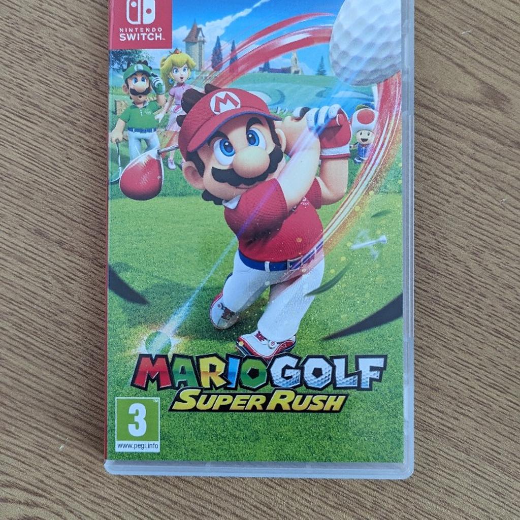 Mario Golf Super Rush for Nintendo Switch. Card insert is damaged at the back (see photos) but the game is in excellent condition. Collection only. £20