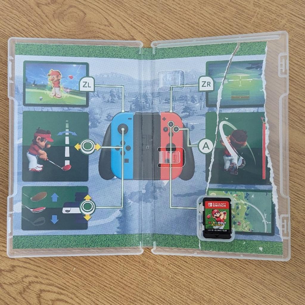 Mario Golf Super Rush for Nintendo Switch. Card insert is damaged at the back (see photos) but the game is in excellent condition. Collection only. £20