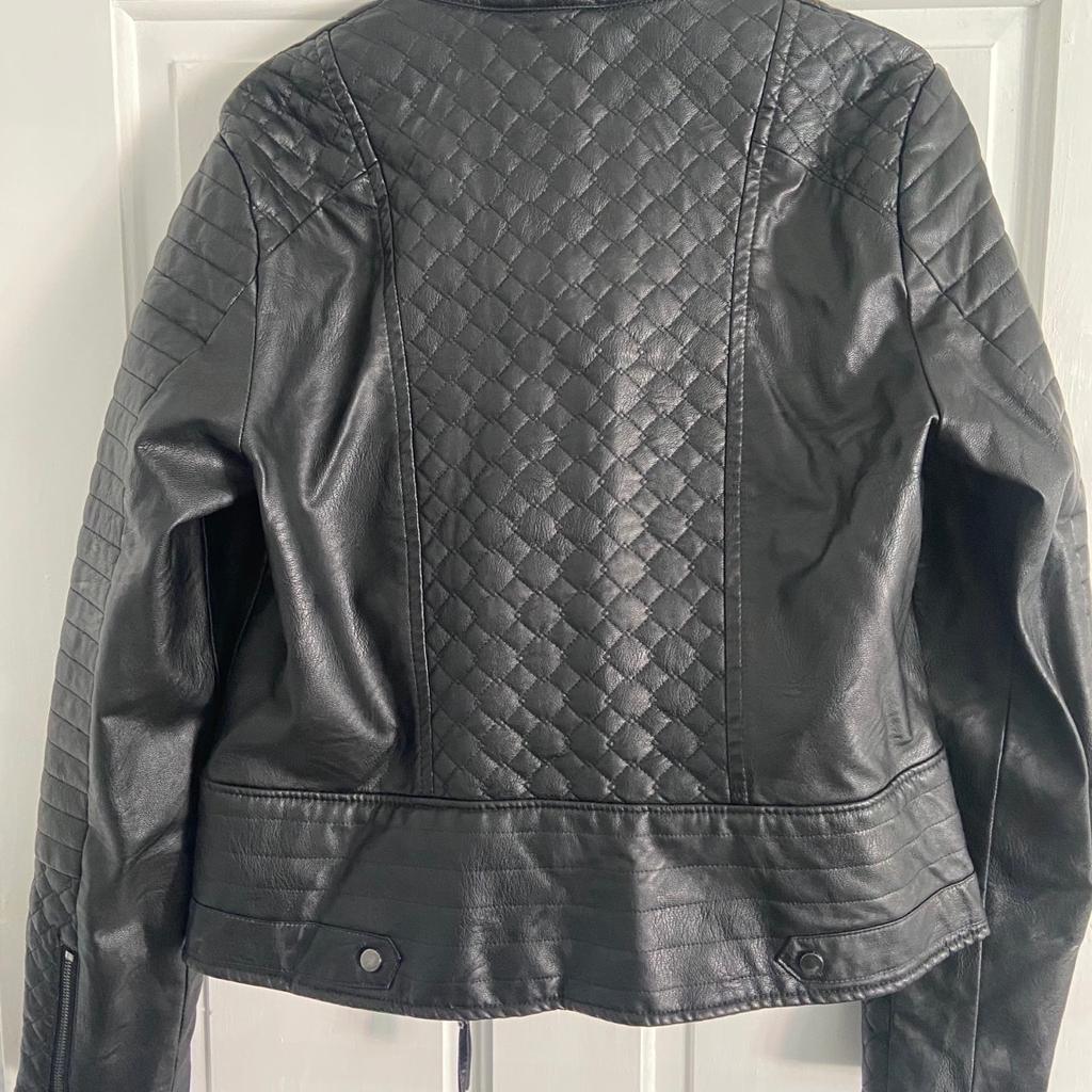 BNWT NEXT Ladies Leather Look Jacket Size 14. Never Worn. Perfect Condition. Tag still attached.