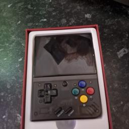 miyoo mini + hardly used. bought for my little one and has no interest. thousands of retro games, game boy, game boy advance, snes, mega drive, PlayStation 1, neo geo, arcade classics. literally thousands on many emulators. hours of retro fun. reluctant to sell but not being used