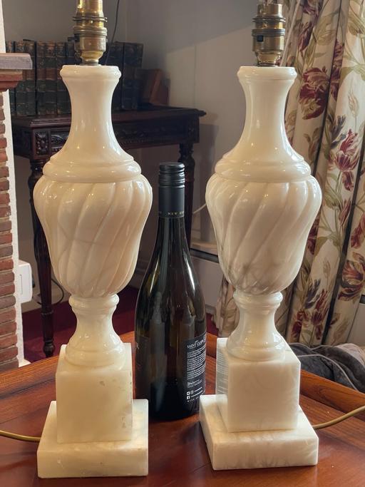 Buy & Sell Cheshire East Over Alderley - Cheshire East - Photos for Pair if solid marble table lamps