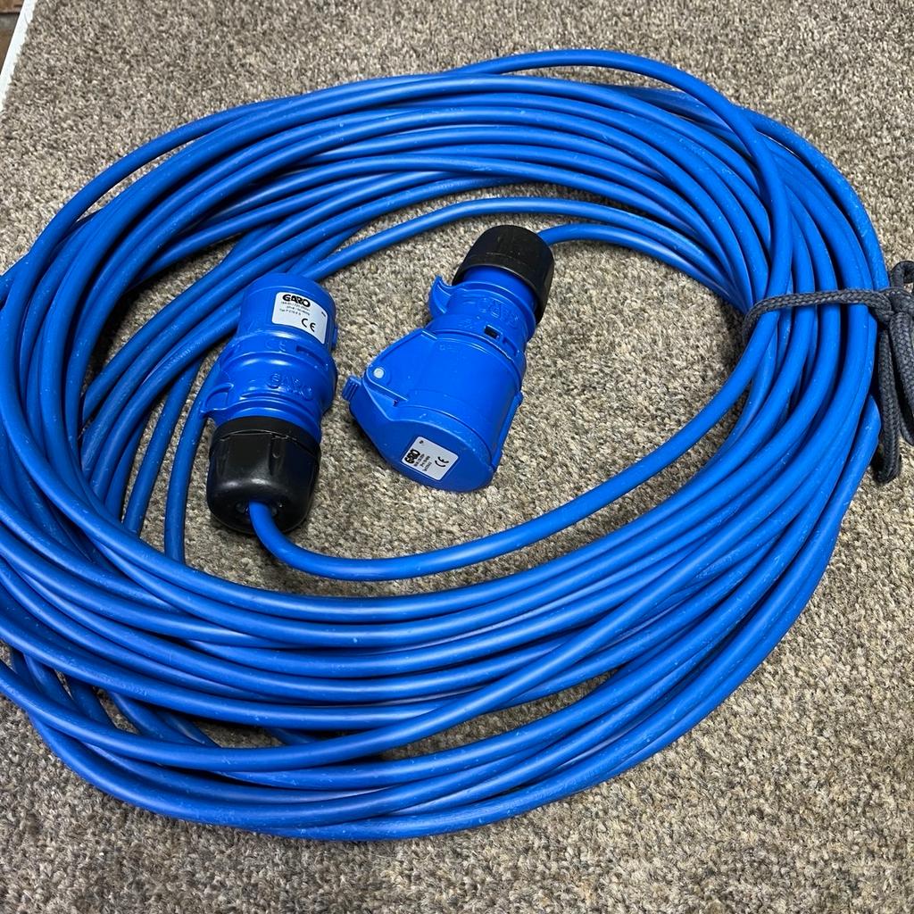 A 25m electric extension cable ideal for camping/caravaning/ or motorhome
