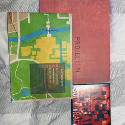 Very good condition. All from Resident Evil 2 Collector’s Edition. Map, Artbook & OST.