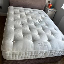 * 10-12 years old
*Handcrafted mattress from Vispring perfectly suited to bedsteads
* In medium comfort levels
* All natural fillings include British fleece wool, horse hair and cotton
* 1476 vanadium steel springs with wool protector pad (5 foot size)
* Springs, each with 6 coils, hand-nested in calico pockets
* Covered in soft to the touch, finest quality ticking
* Hand tufted with felt washers and 2 rows of hand side-stitching
* Wool-upholstered borders have air vents and handles  
