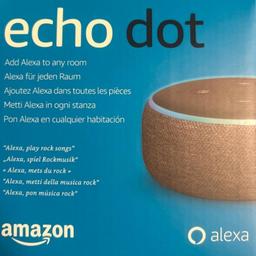 Biete einen Echo dot von Amazon. Das Gerät ist original verpackt und unbenutzt.