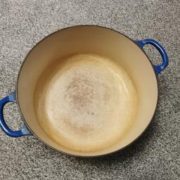 Blue le creuset casserole

Crack in item so there is a small leak with liquids. For years I've used it to cook bread in, and works great at that

Selling in that condition, collection from Fulwood Preston