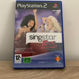 Ich verkaufe das PlayStation 2 Spiel SingStar Rock Ballards.
Das Spiel ist voll funktionsfähig, ohne Kratzern, und mit Beschreibung.