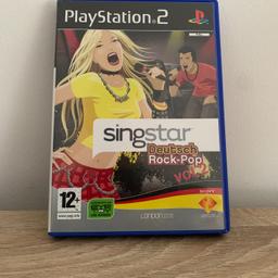 Ich verkaufe das PlayStation 2 Spiel SingStar Deutsch Rock-Pop Vol.2.
Das Spiel ist voll funktionsfähig, kaum Kratzer, und mit Beschreibung.