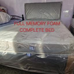BRAND NEW DOUBLE DIVAN BED WITH FULL MEMORY FOAM MATTRESS 

ON OFFER AT ONLY £250