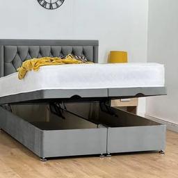 💎OTTOMAN STORAGE BEDS MADE TO ORDER💎

We can make any design, colour, leather, or fabric 
Beautiful strong ottoman beds. 
Excellent customer reviews and highly recommended, you won’t be disappointed in our service or quality.

🎈DOUBLE/SMALL DOUBLE 
£500

🎈KINGSIZE £550

🎈SUPERKING £600

🎈SINGLE £400

✅OTTOMAN BASE AND FLOOR STANDING HEADBOARD 54” approx hight 
Footboard is available at extra charge 

Mattress is available at extra cost 

🛠We will deliver and assemble for you