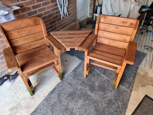 Buy & Sell County Durham High Pittington - County Durham - Photos for Wooden seats Companion Twin Seat - Angled