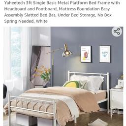 brand new single bed without mattress flat in box small box