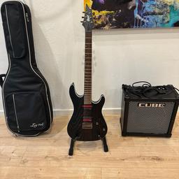 Verkaufe hier meine kaum hergenommene 6 Saitige Cort KX300 E-Gitarre inklusive Tasche und Kabeln mit Cube 40gx Verstärker.
Ich kam leider nie richtig zum spielen daher wurde sie immer in der Tasche aufbewahrt.
Auf Wunsch auch ohne Verstärker zum Verkauf (350€).
Die Originalrechnung liegt dabei.