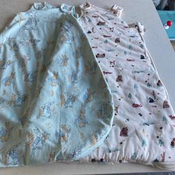 2 baby sleeping gowns
One summer Peter rabbit 
One winter woodland animals 
Great condition summer one never used 
0-6 months 
Collection only