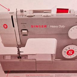 This sewing machine has only been used once. It works really well. It has the instructions. It is collection only.